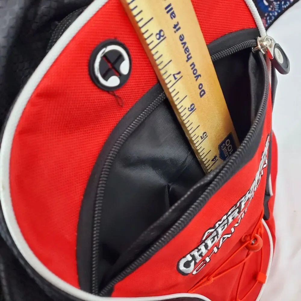 American Cheer Power Champion Backpack Cheerleader Competition Red Girls Gear